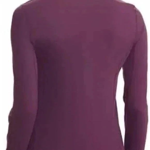 Paradox Deep Purple Merino Blend Long Sleeve Top - Picture 3 of 5